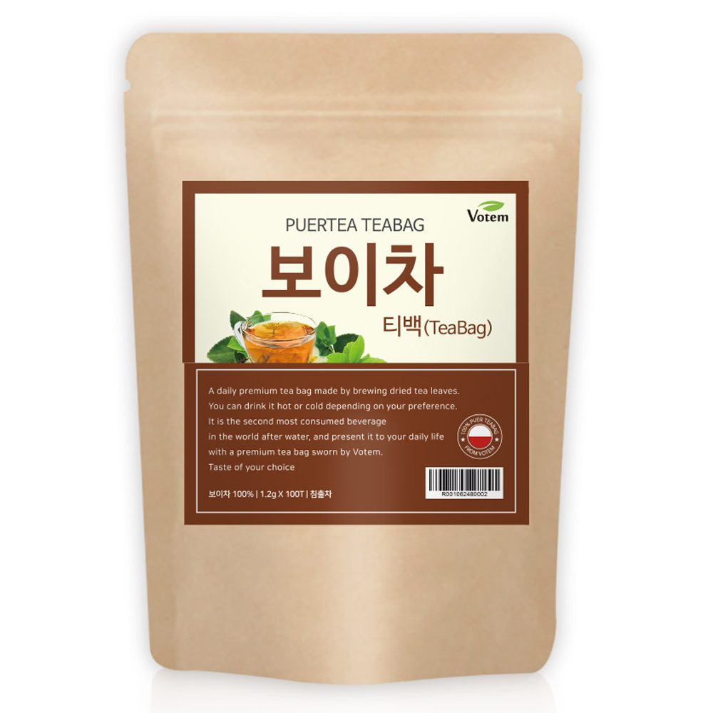 보탬 보이차 삼각 티백차, 1.2g, 100개입, 1개 11,920원