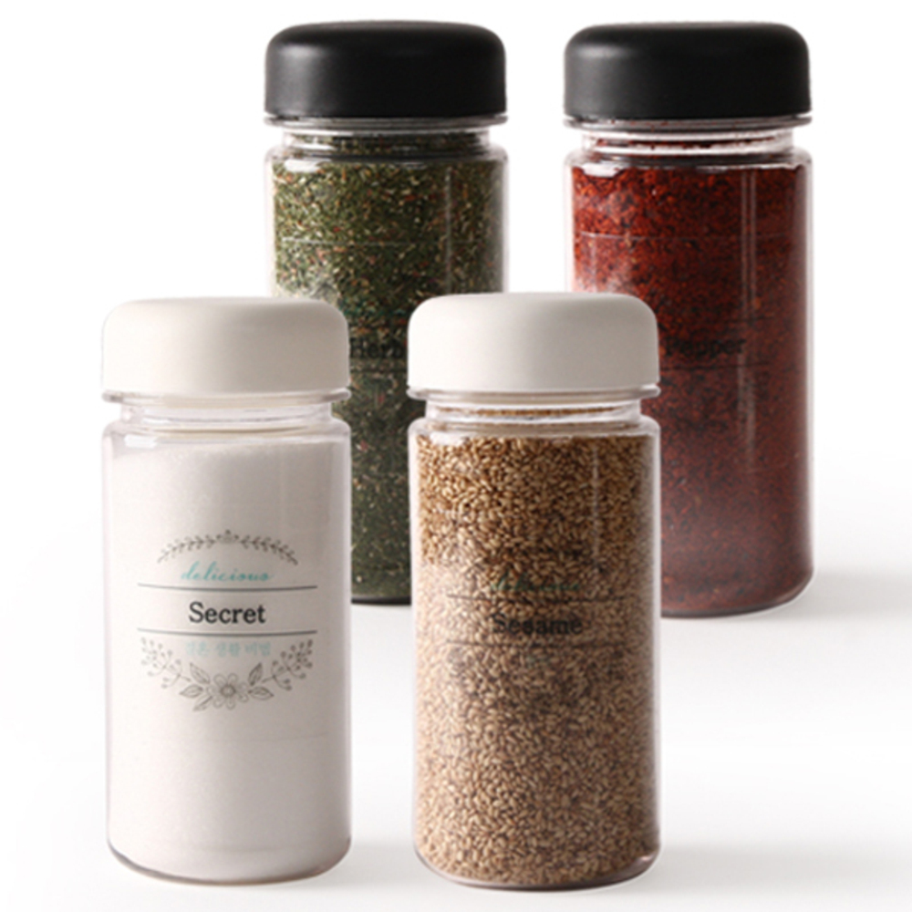 비프로젝트 믹스 양념통 화이트 2p + 블랙 2p + 레터링 셀프 투명 스티커 8p 7,410원