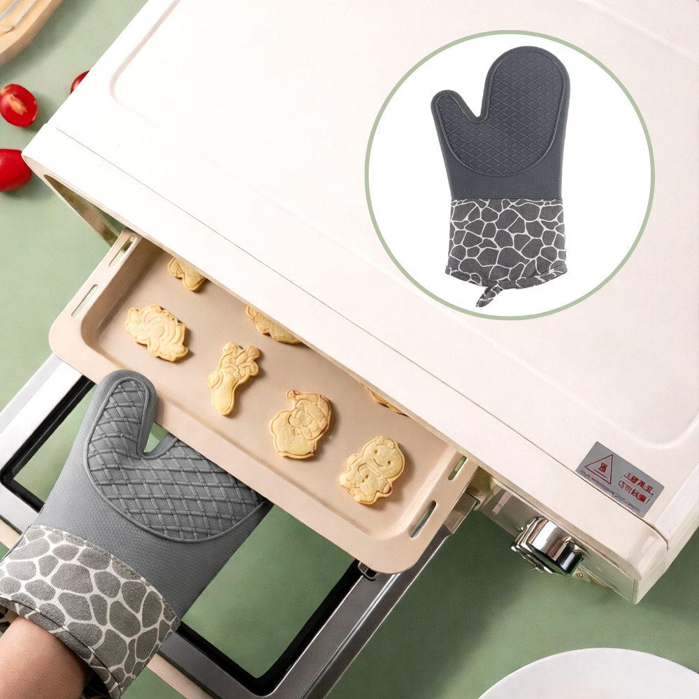 포스트머스 논슬립 열차단 실리콘 오븐장갑, 1개, 그레이 5,000원