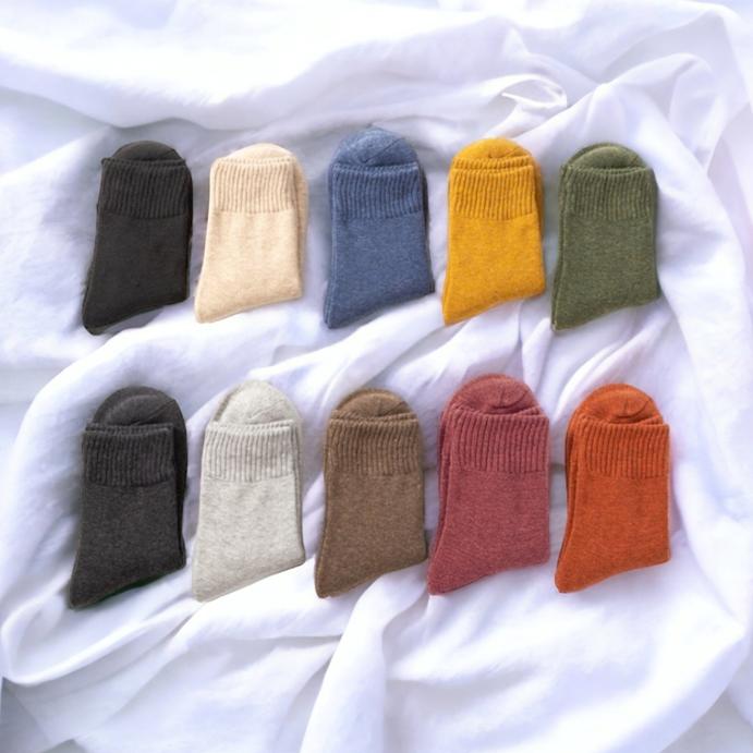 에이프릴랩스 테리면 겨울 양말 보카시 수면양말 데일리양말 10개 세트 5,400원