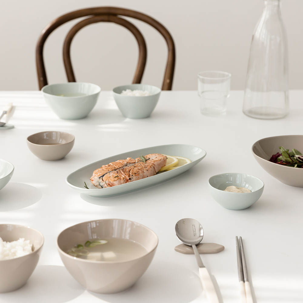 쓰임 라피네 2인 홈세트 블루베이지 12p 46,550원