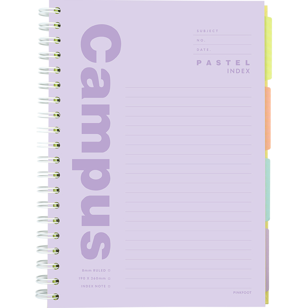 핑크풋 8000 파스텔 캠퍼스 인덱스 노트 6,400원