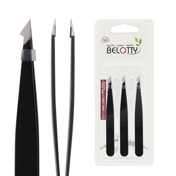 벨로티 전문가용 정밀 미세모 족집게, 3개, 블랙 8,900원