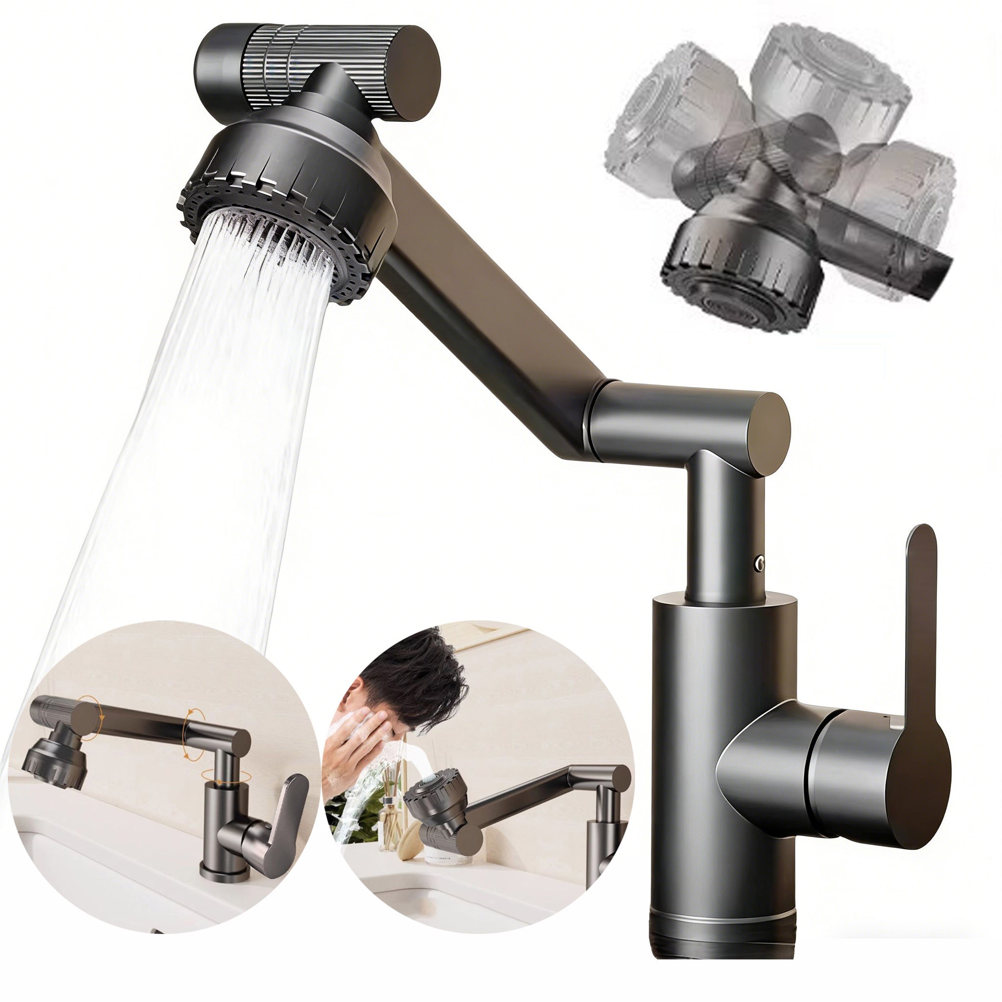 디에스가추몰 1080도 각도조절 수도꼭지 세면수전 욕실 분사 방지 수전 9,990원