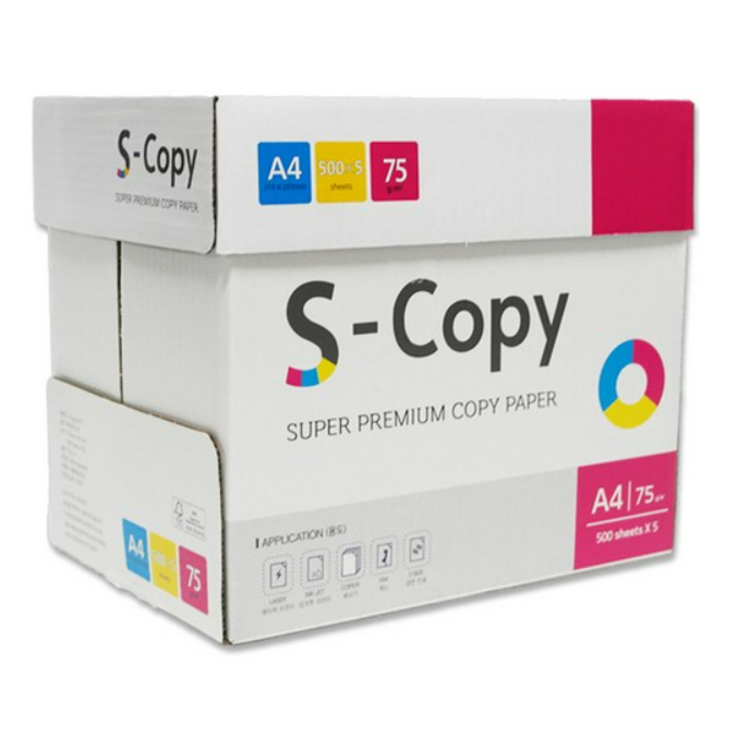 S-copy A4 75g 백색 84,900원