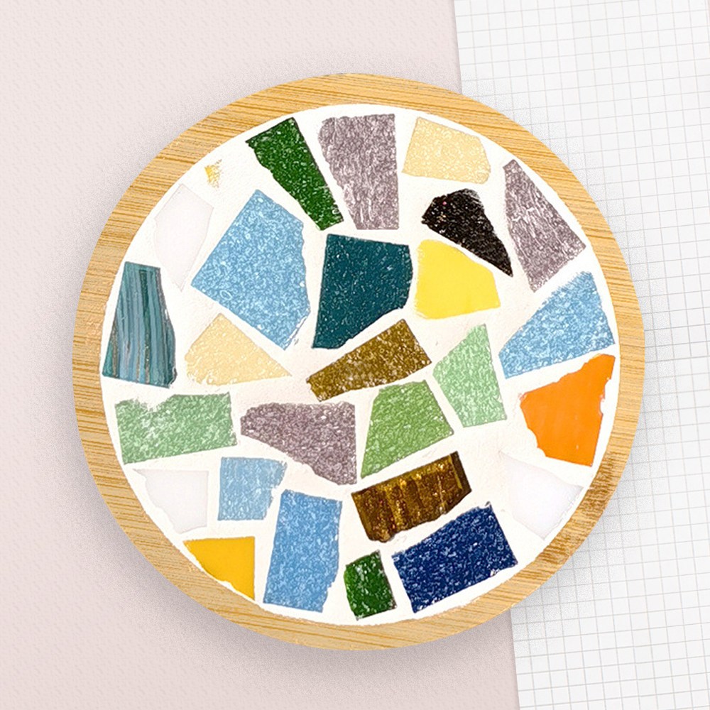 오꿈 티코스터만들기 DIY 컵받침 패키지 우드 타일공예, 원형, 1개 5,900원