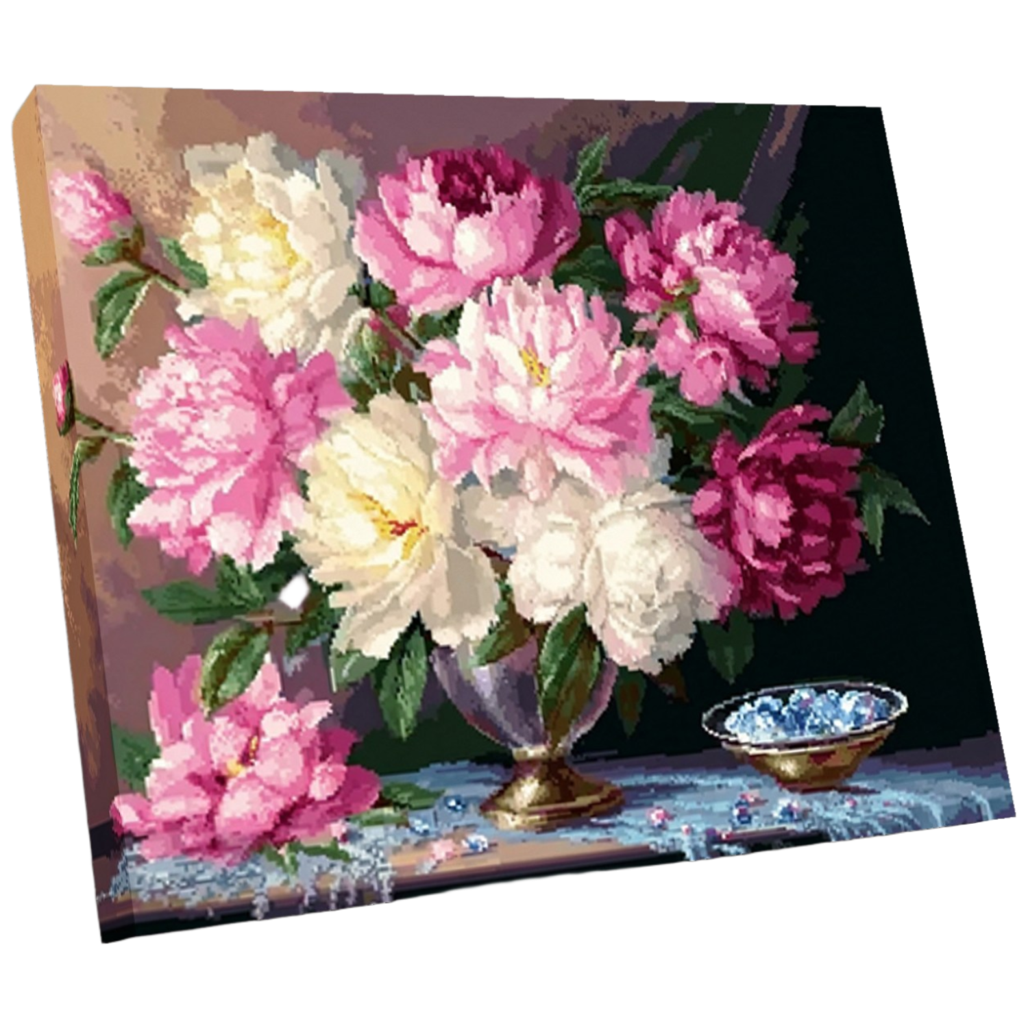 뉴타임즈 보석십자수 캔버스 40X50 다이아몬드 그림 3D 다이아몬드 자수를 붙이다 반짝반짝 가정 장식품 액자 포함 DIY 수공예 애호가 특별한 선물, 1세트, 꽃 00210 19,000원