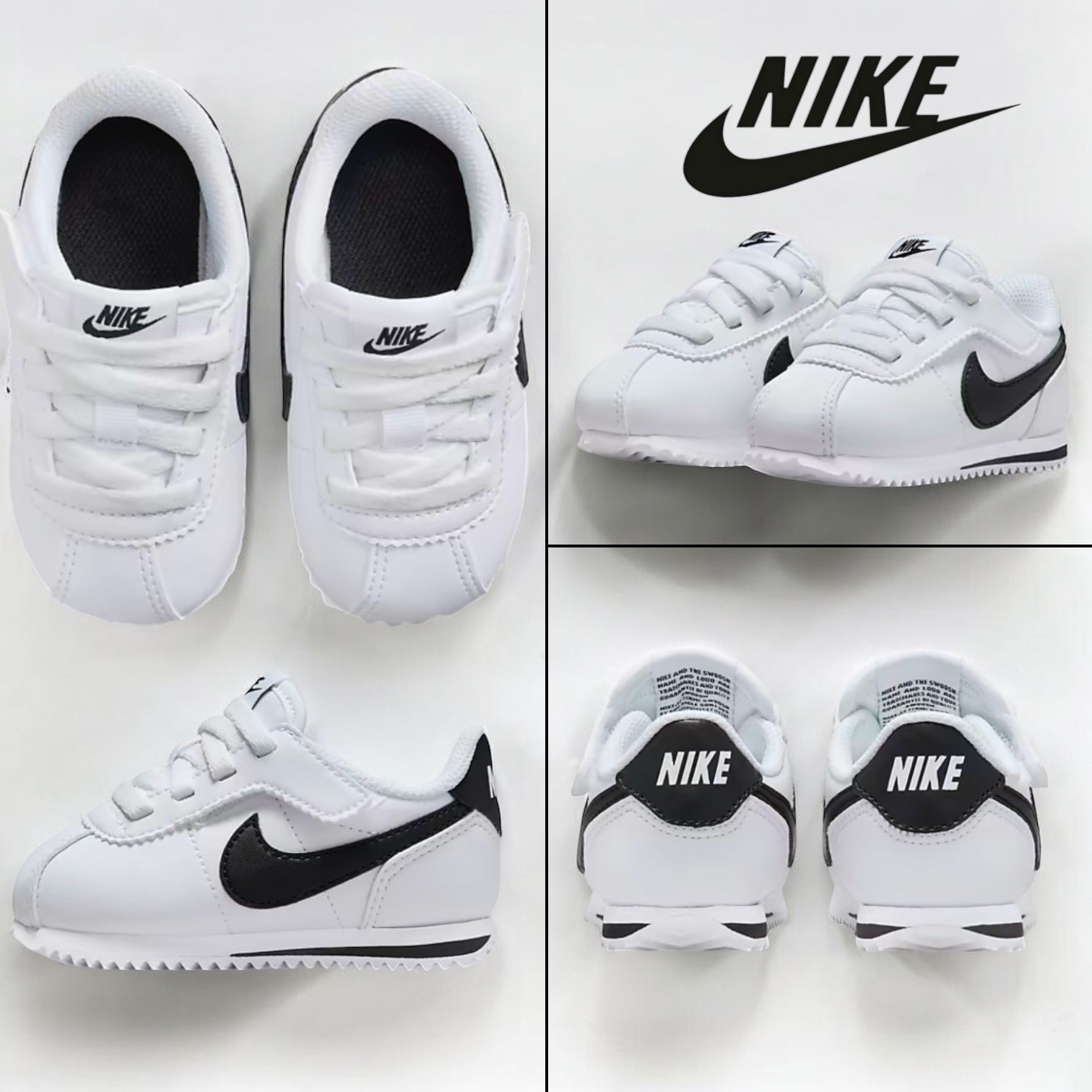 나이키 이지온 베이비 아기 유아 코르테즈 운동화 키즈 흰검 화이트 신발 돌선물 주니어 아동 59,800원