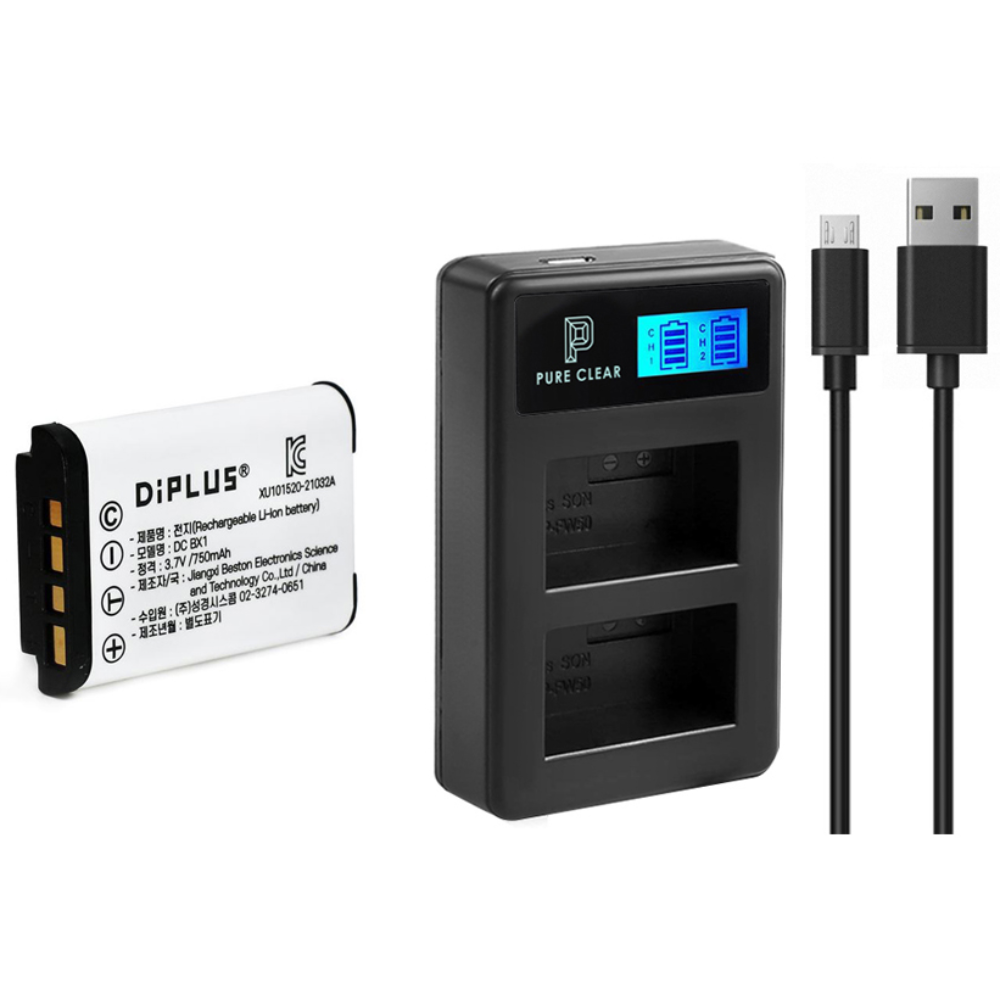소니 호환 배터리 NP-BX1 배터리 zv-1f ZV1 RX100 AS300 AS200V bx1듀얼충전기, NP-BX1 1개+듀얼충전기 18,300원