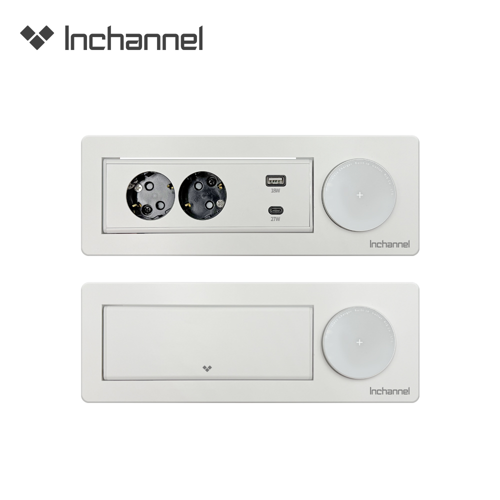 인채널 빌트인콘센트 초고속 무선충전 C타입 회전콘센트 맥세이프 플랫소재 가구매립 아일랜드, 현재가 103,500원