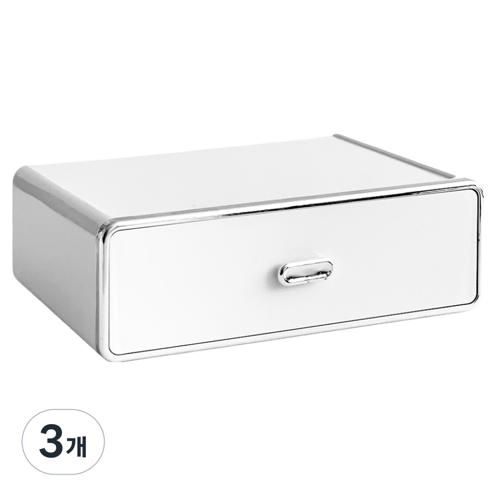 데미무드 다용도 스택 정리함, 화이트, 3개 42,900원