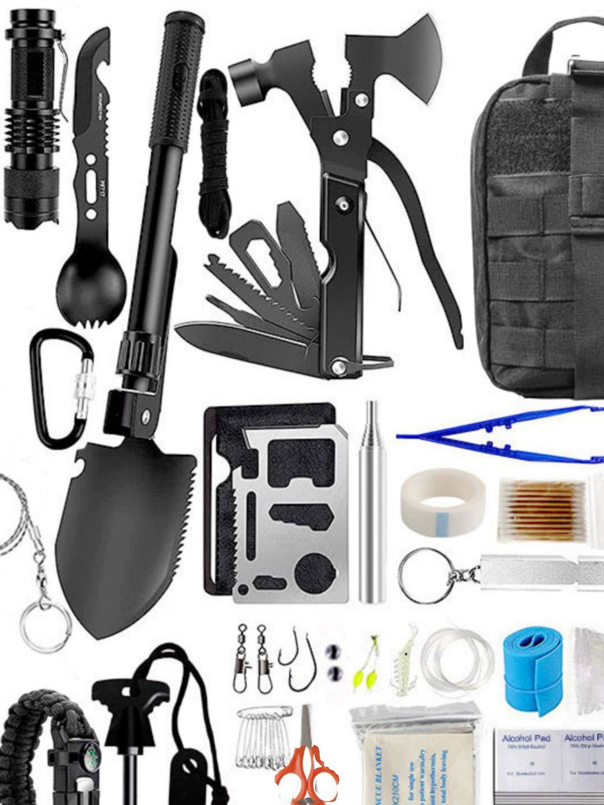 재난 가방 생존배낭 비상가방 생존용품 서바이벌키트 캠핑멀티툴 21종세트 40,800원