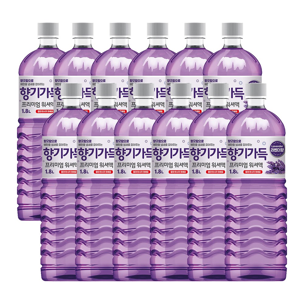 향기나는 에탄올 워셔액 1.8L 라벤더향 어는점 영하25도, 12개, 1.8L 26,900원