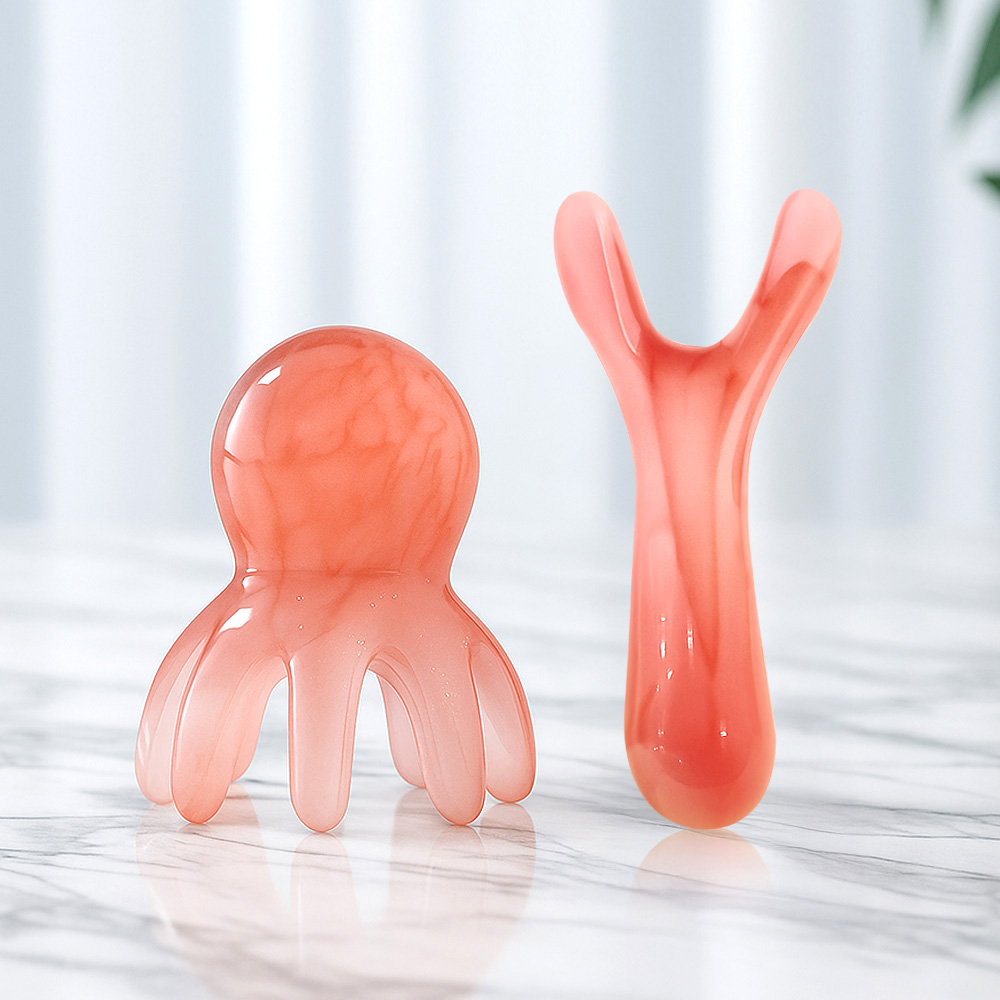 제이킨 두피 문어괄사 미간 Y자형 괄사 페이스 얼굴 라인 괄사 2종세트 6,290원