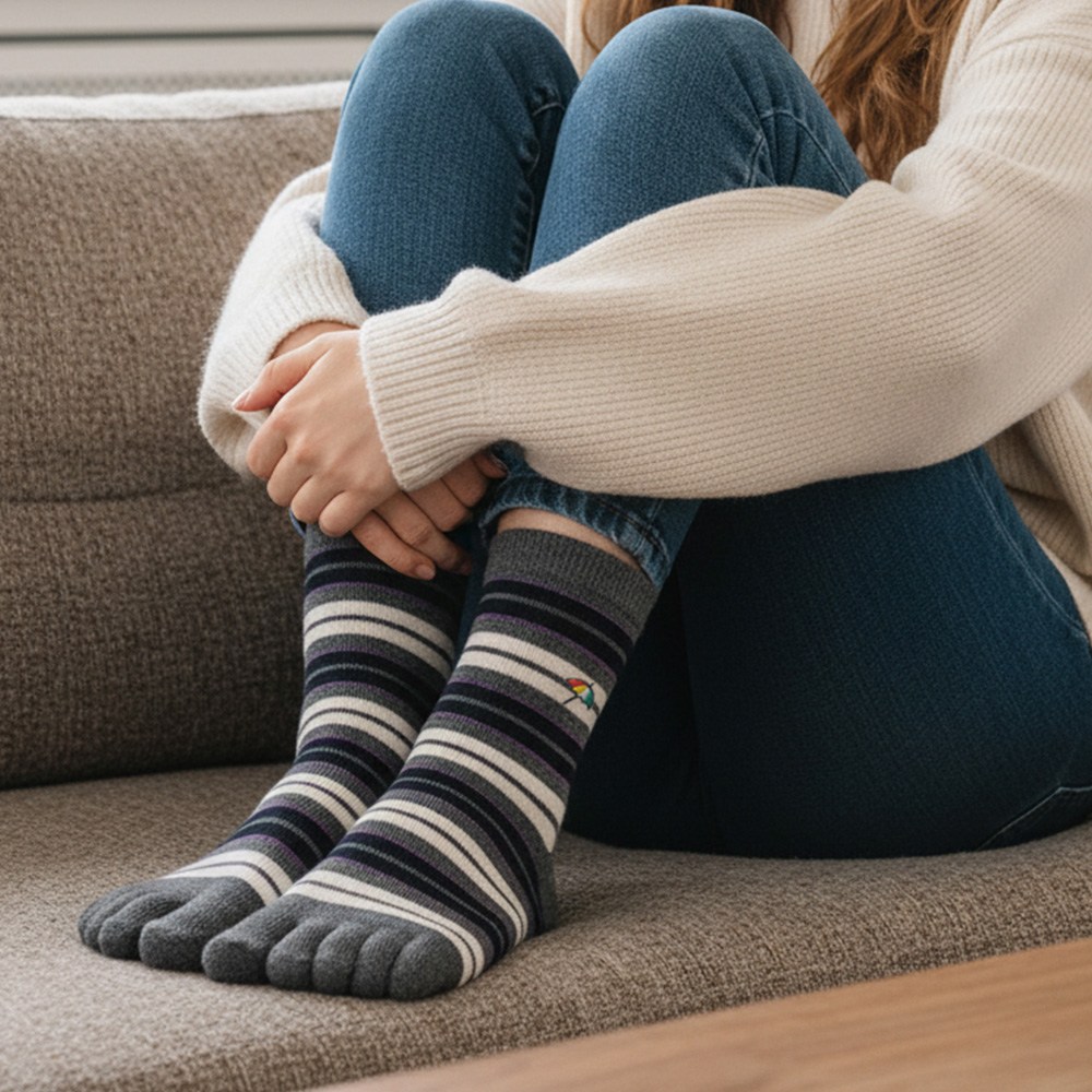 아놀드파마 여성 발가락양말 장목 링글 파일쿠션 스포츠 양말 5켤레 24,900원