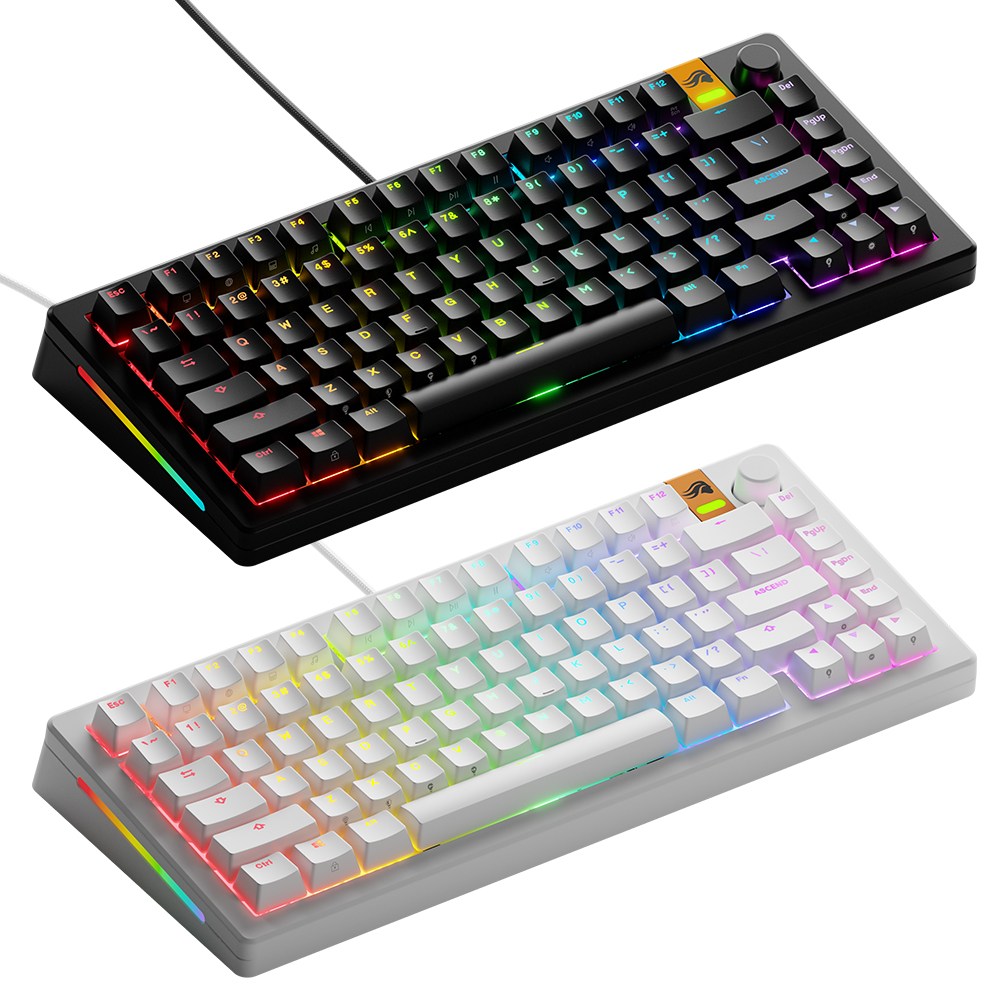 글로리어스 GMMK3 HE 75% Prebuilt 커스텀 래피드 트리거 유선 게이밍 키보드(블랙/화이트) 289,000원