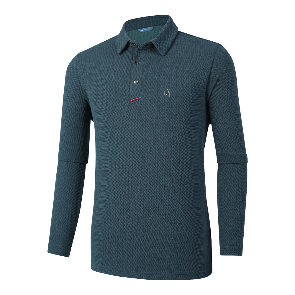 [김영주골프] 남성 긴팔 카라 티셔츠_골프 스판 미드시즌 25,980원