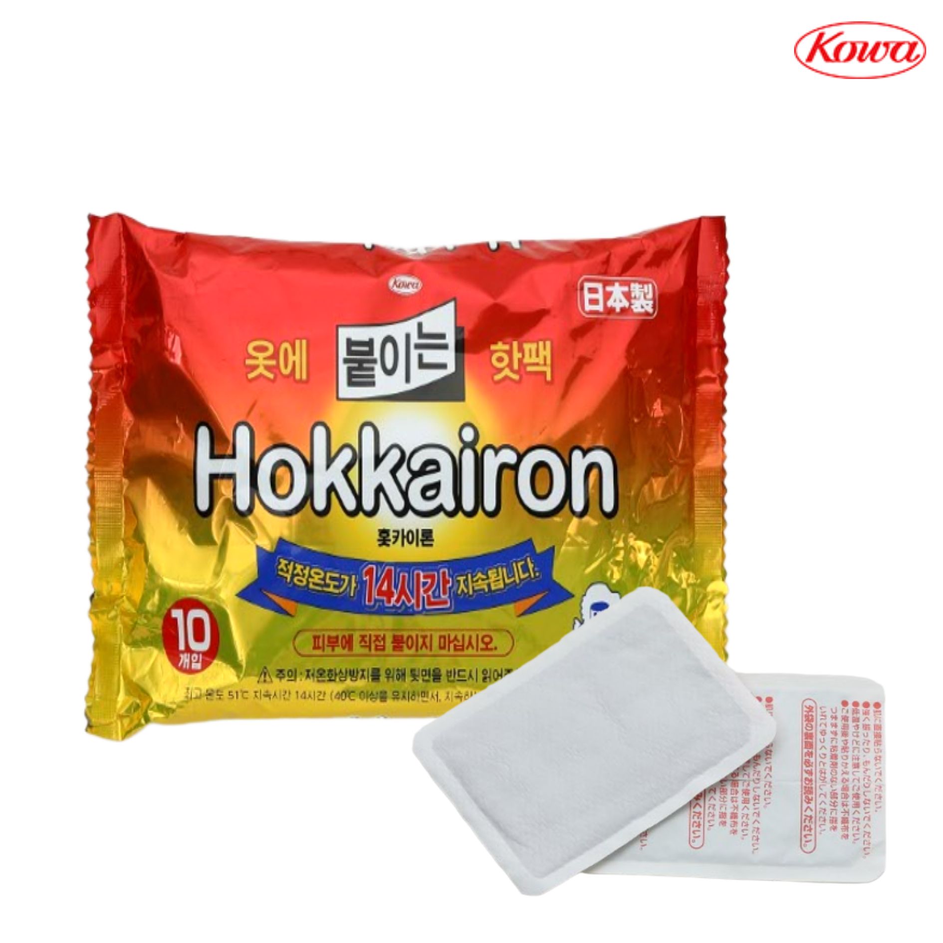 홋카이론 붙이는 레귤러 일본핫팩 1봉 10개입, 1개 8,000원