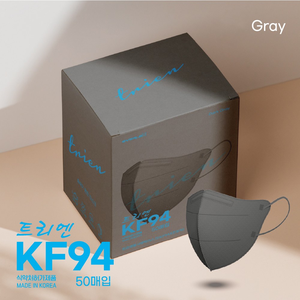 에버렉스 트리엔 KF94 컬러 마스크 새부리형 대형 16,900원