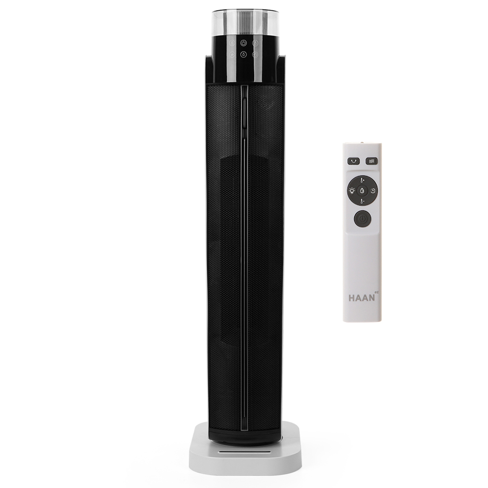 AI자동온도조절 한경희 가습겸용 PTC 무드등 온풍기, 화이트&블랙, PTC-HAAN-P12000 199,000원