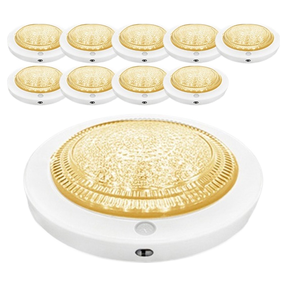 LED 방습 원형 센서등 15W, 화이트 + 전구색, 10개 89,760원