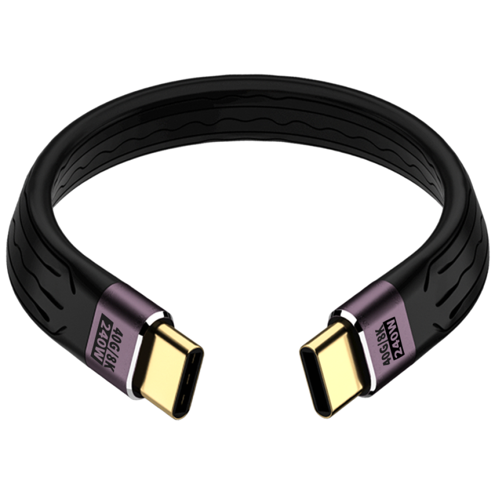 USB 4.0 C타입 외장하드 케이블 13CM 미니 SSD 인클로저 케이블 240W 고속충전 8K 미러링, 1개, 블랙, 13cm 12,950원