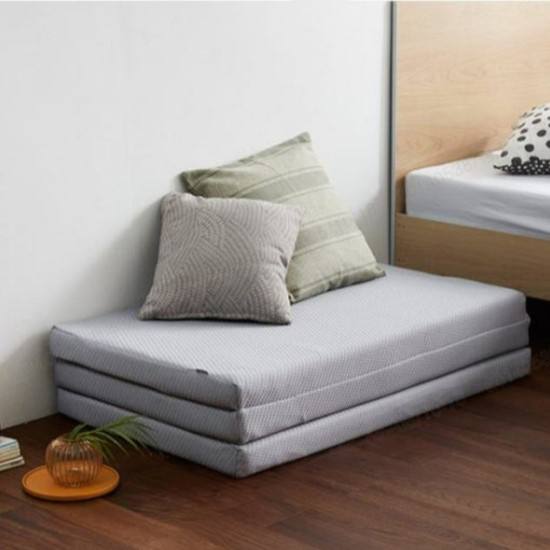 한샘 휴 3단 접이식 메모리폼 토퍼, 라이트그레이, 7cm 164,900원