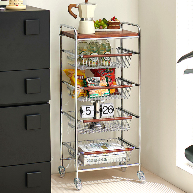 샤인홈리빙 틈새 슬라이딩선반 이동식 트롤리 베란다 화분 주방 수납선반 49,800원