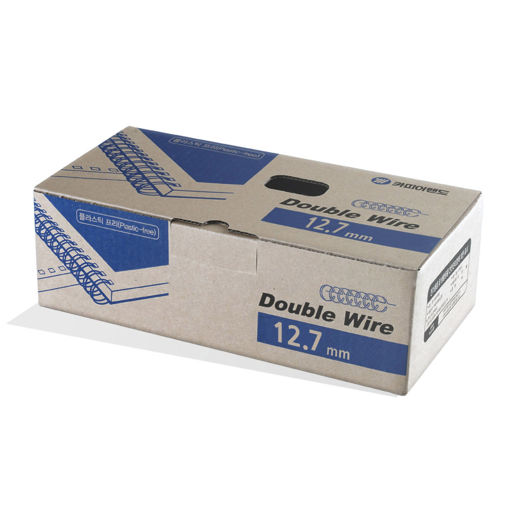카피어랜드 2:1 와이어링 100개입, 12.7mm, 실버, 1세트 8,000원