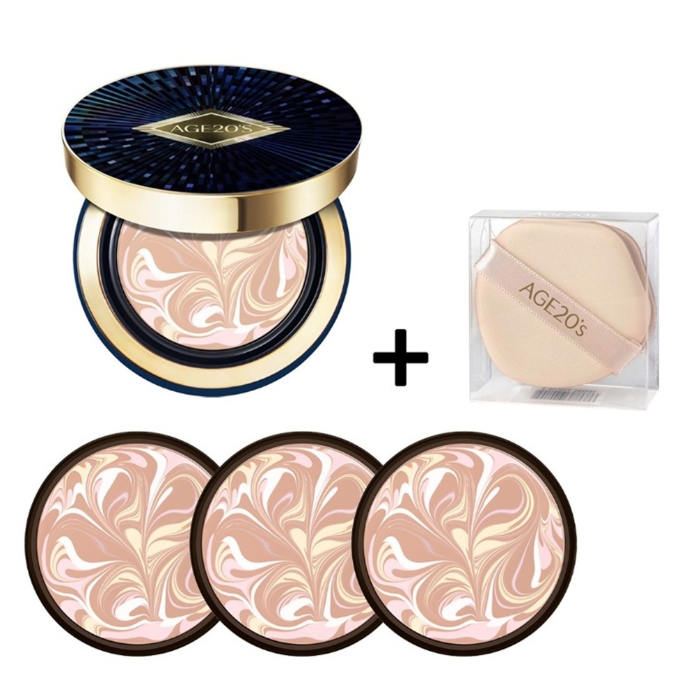 최신상 에이지투웨니스 AGE20s 팩트 앰플 에센스 럭스 골드+마스터퍼프 66,000원