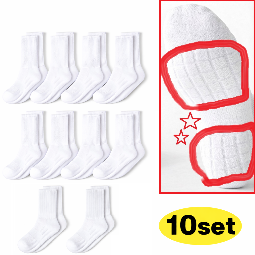 두꺼운 쿠션 양말 흰색 통기성 메시 스포츠 삭스 (10개 묶음 판매) 9,800원