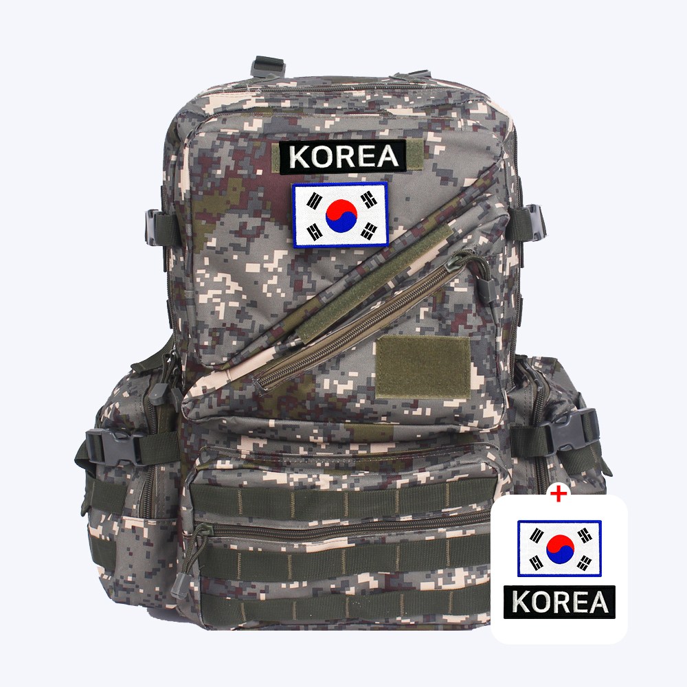 판매불가 밀리터리 전술가방 50L 메디슨 + 흰색 태극기 +  KOREA BW103 49,900원