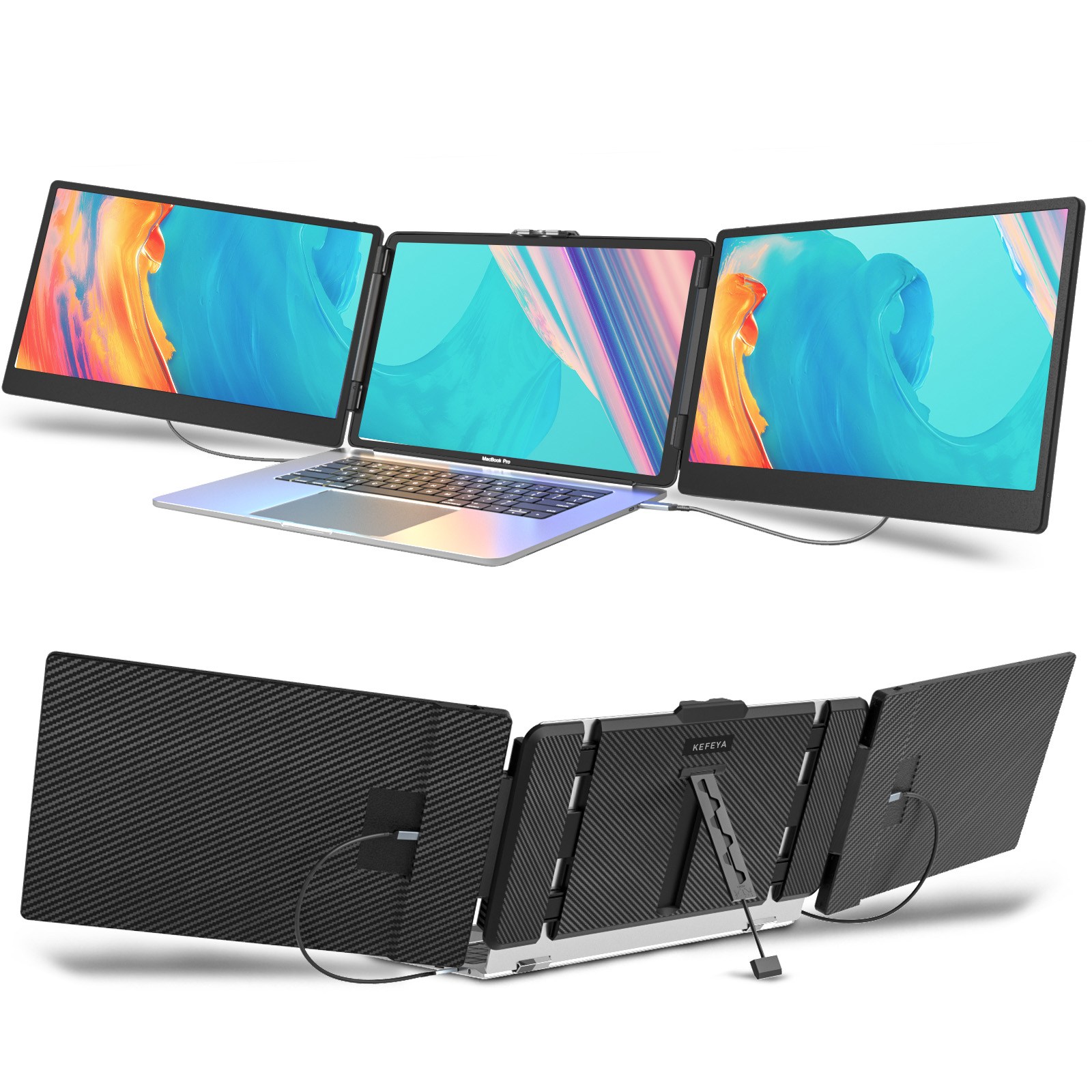 KEFEYA 14인치 FHD IPS 노트북 휴대용 트리플 스크린 포터블 모니터 279,000원