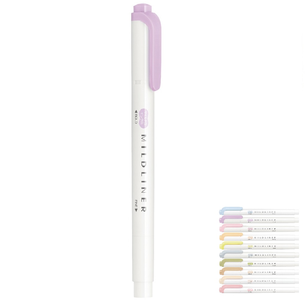 제브라 마일드라이너 파스텔 컬러 형광펜트윈 WKT7 낱색 다꾸펜 일러스트펜 1,250원