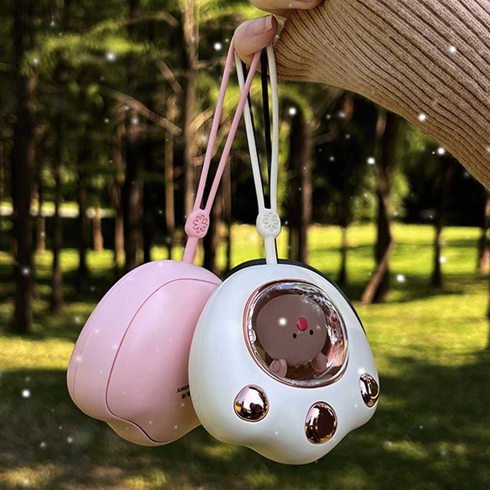 캐릭터 LED 손난로 곰발바닥 휴대 USB 충전식 방한 겨울철 주머니 난로, 1개 9,450원