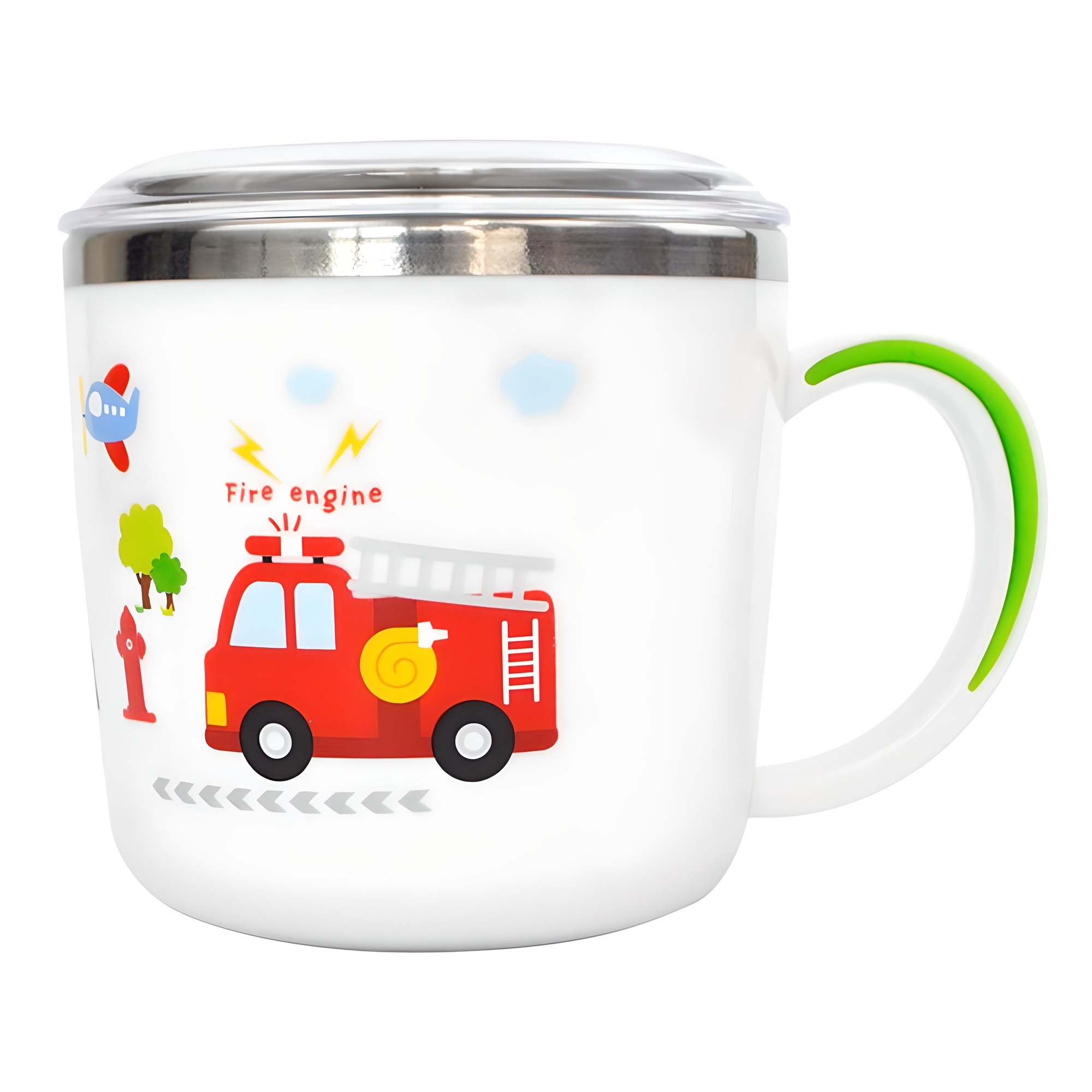 부릉부릉 유아동 논슬립 스텐 뚜껑컵 7,600원