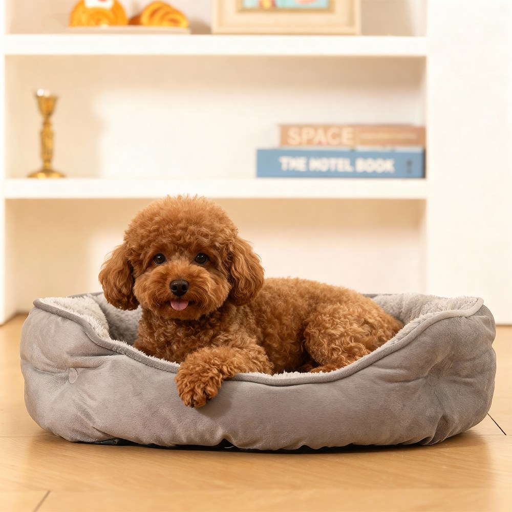 Jeernare 딥슬립 원형 강아지 방석 소프트 터치 강아지 쿠션 세탁 가능 고양이 방석 12,500원