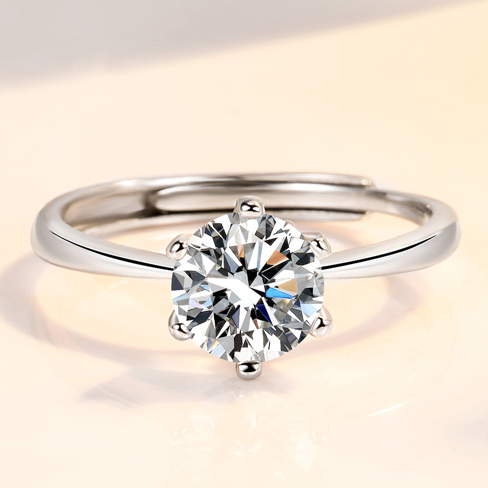코클리코 모이사나이트 반지 1캐럿 솔리테어 프로포즈 웨딩 링 55,000원