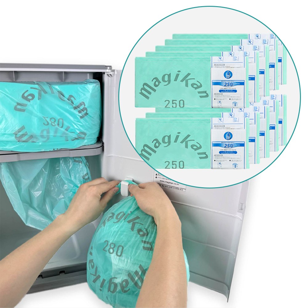 매직캔 리필봉투 250 NS250 MJ250 MH250 매직캔 정품 리필 10매, 10개, 21L 18,000원