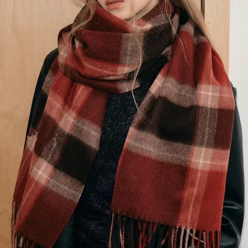 벨루빈 체크무늬 머플러 목도리 15,000원