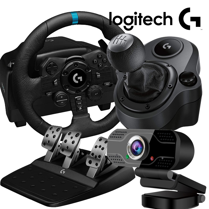 로지텍코리아 정품 로지텍 G923 3패달 레이싱휠+드라이빙 쉬프터+에이투비 웹캠 ATOB-HD200 (플스 PC지원) 599,000원