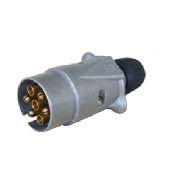 대성부품 차량용 트레일러 견인장치 전기배선 7P 소켓 캠핑카 카라반 보트 선박 소형 1톤 농기계 유럽타입 7선 개조 뚜껑 캠핑 고급 최고급 전기부품 전기재료 12V 7핀 꼬리 유럽, 1개 16,000원