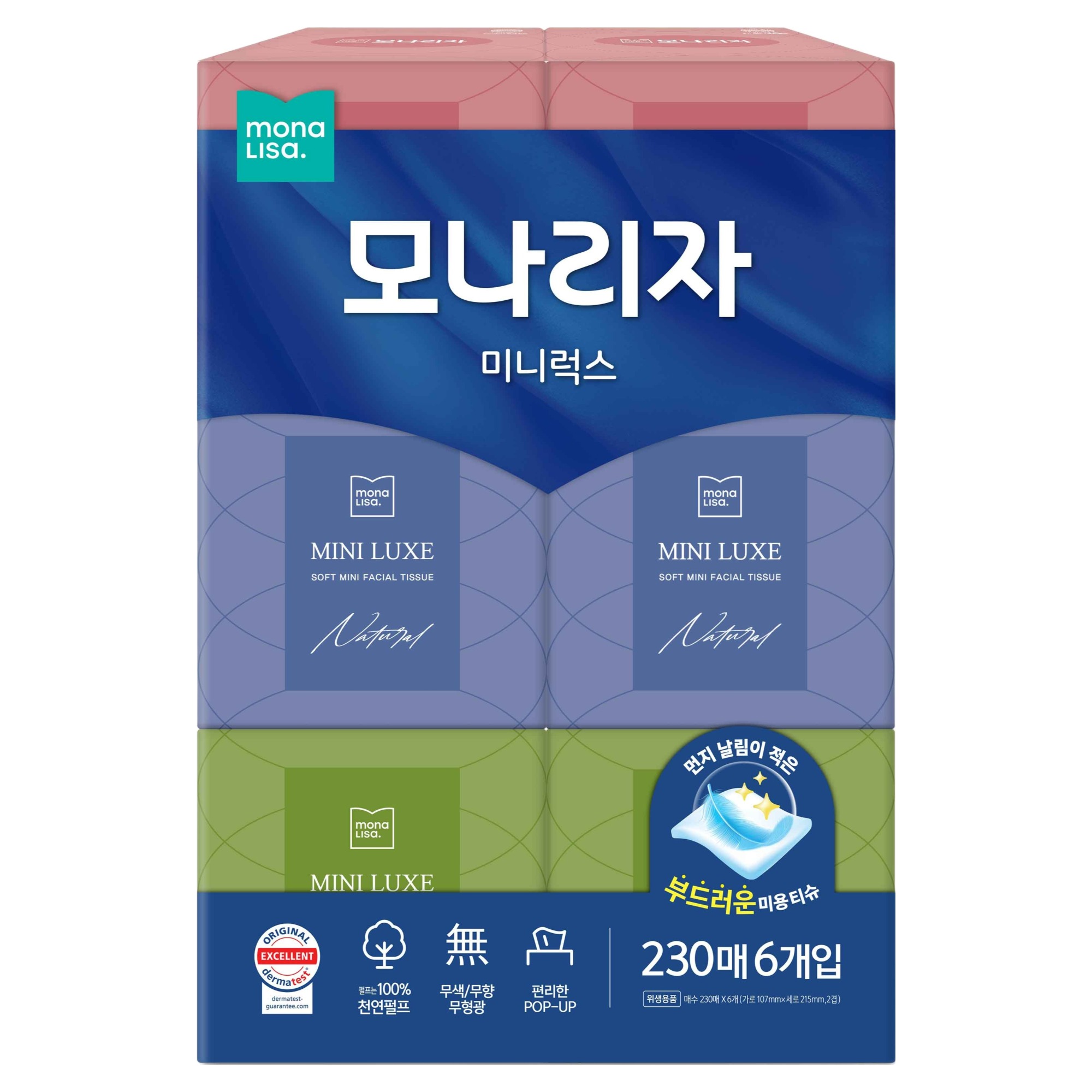 모나리자 미니럭스 천연펄프 미용티슈 2겹 7,040원
