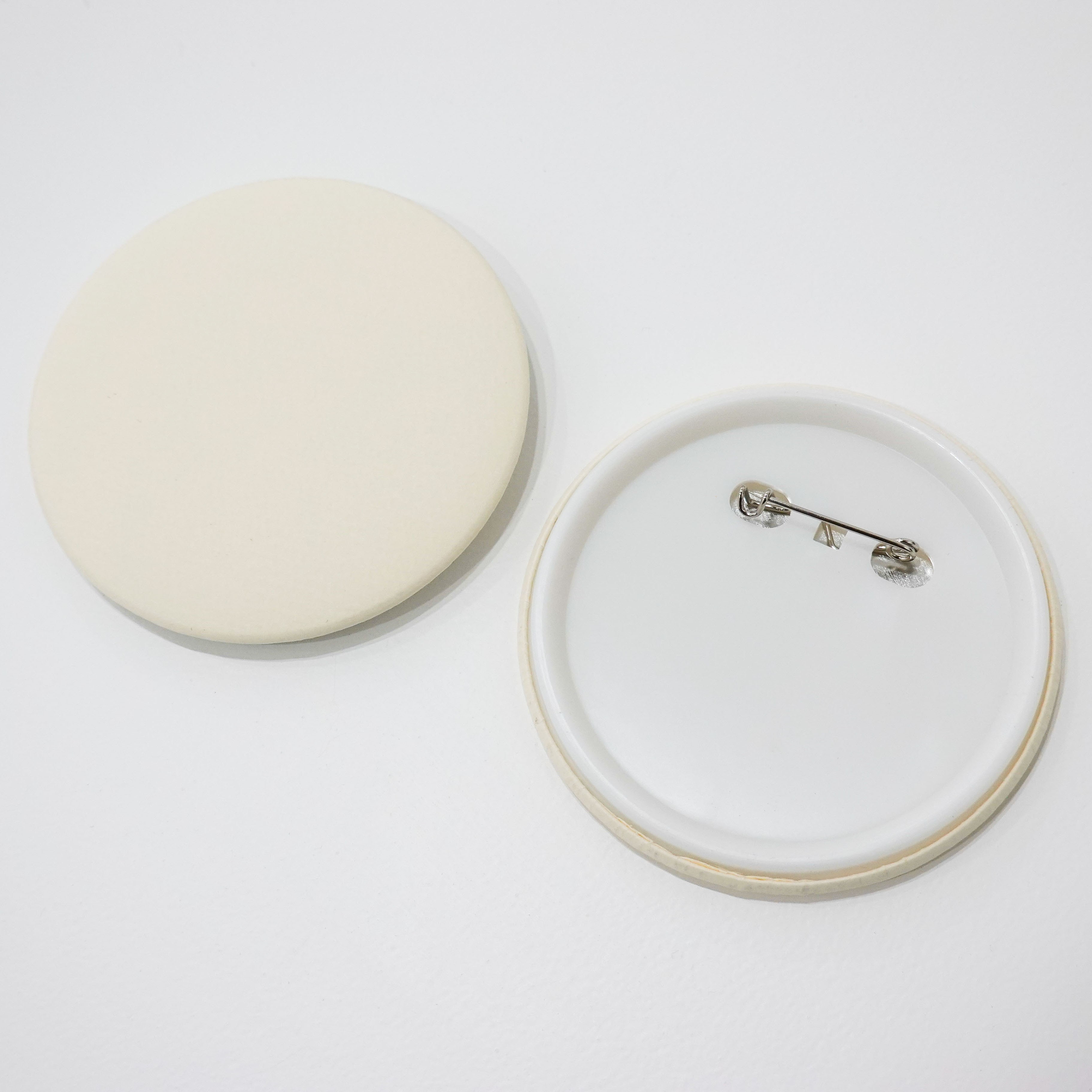 캘리그라피 무지 뱃지 만들기 그리기뱃지 뺏지 핀버튼 뱃찌 배찌, 아이보리 740원