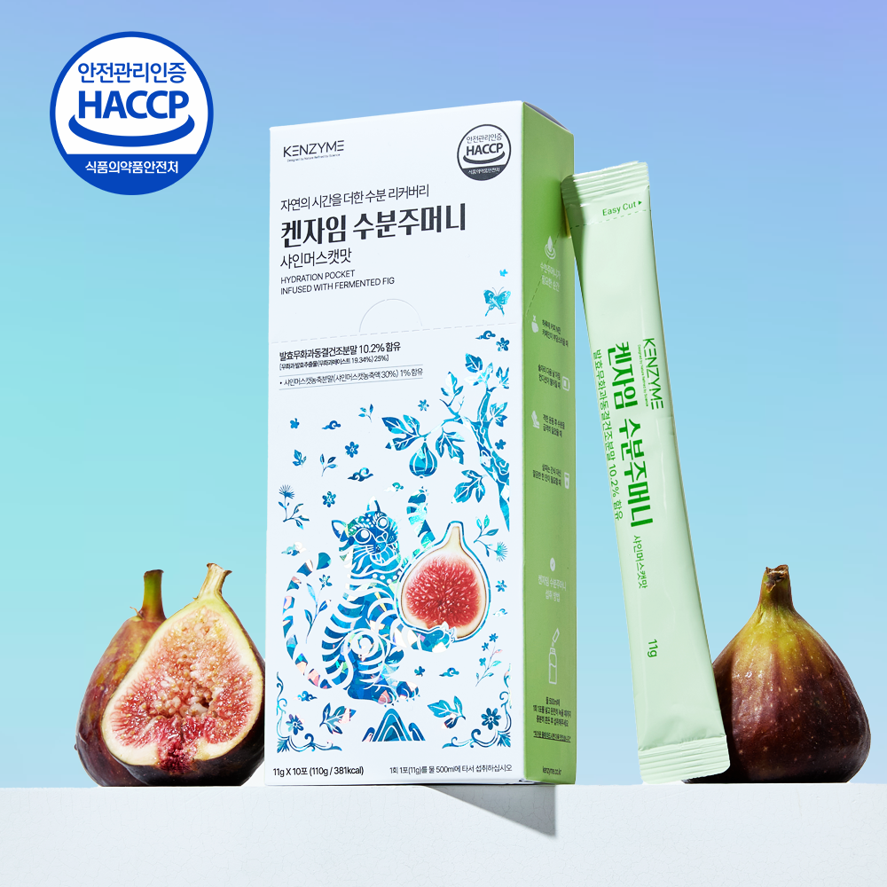 켄자임 수분주머니 이온음료 물에 타먹는 전해질 보충 분말 발효무화과첨가 1박스, 110g, 1박스 28,500원