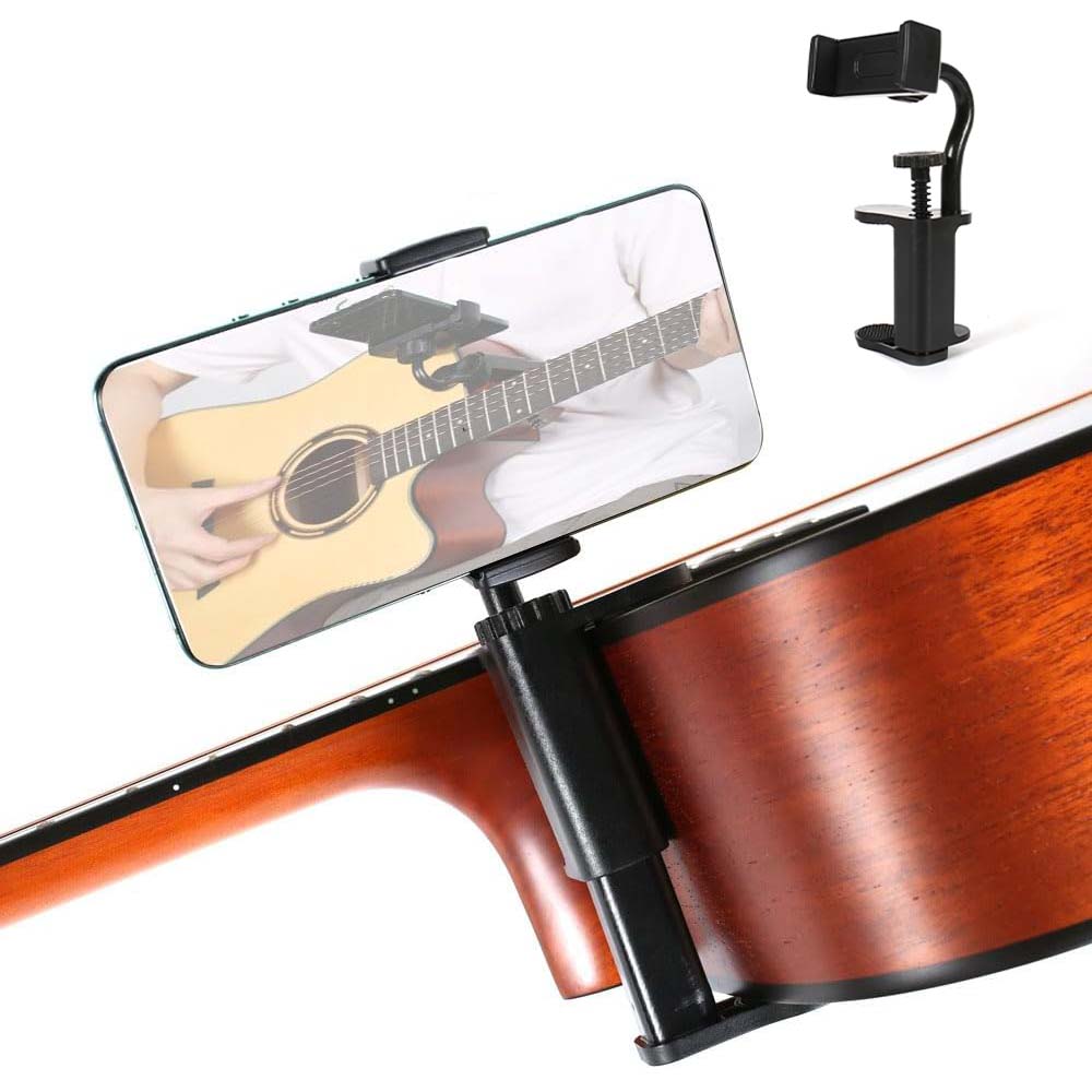루베이 휴대용 360도 조절 거치대 강력 고정 통기타/우쿨렐레/악보/휴대폰, 1개 19,900원