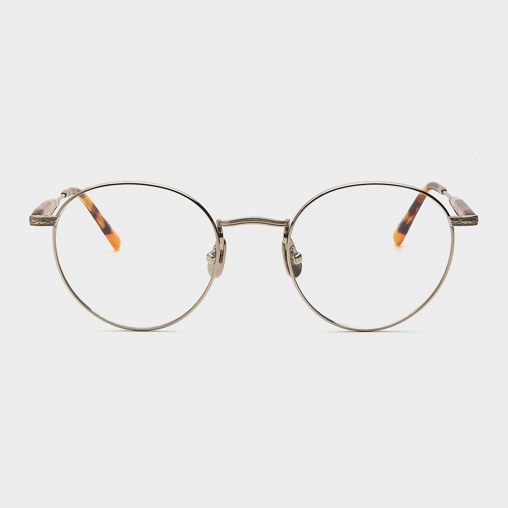 팀베리스 LIT 호피 골드 원형 메탈 아세테이트 콤비 데일리 안경 247,500원