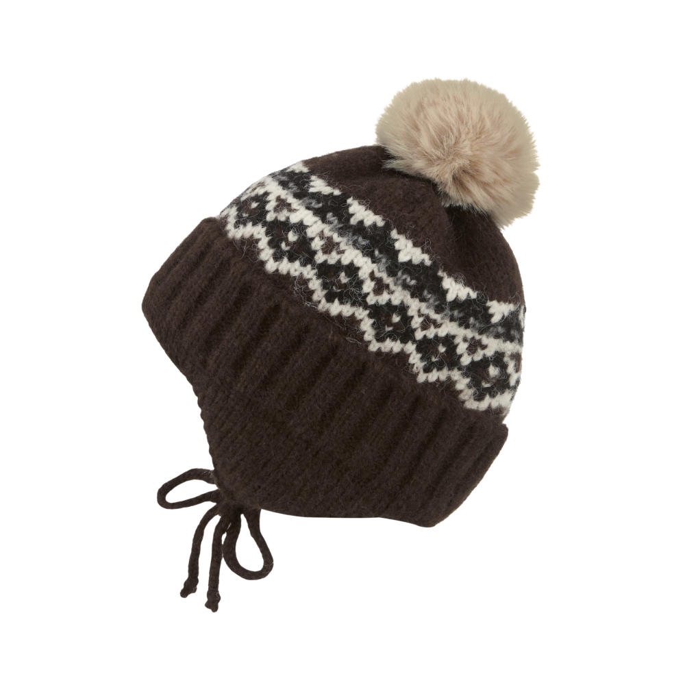 위드올리비아 겨울 방한 털 방울 귀달이모자 19,950원