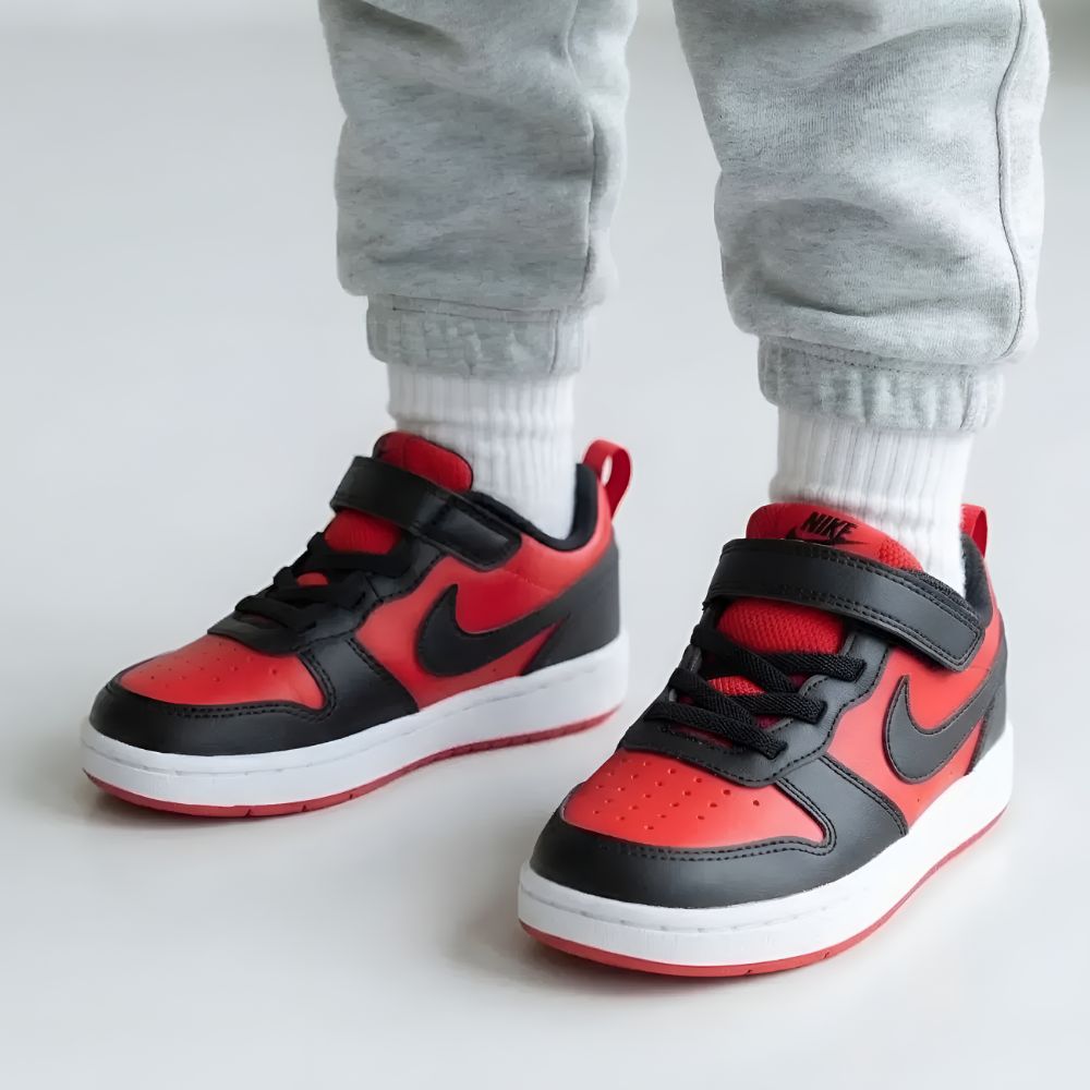 나이키 코트버로우 베이비 블랙 레드 찍찍이 운동화 리크래프트 발편한 키즈 신발 유아 아동 스니커즈 48,500원