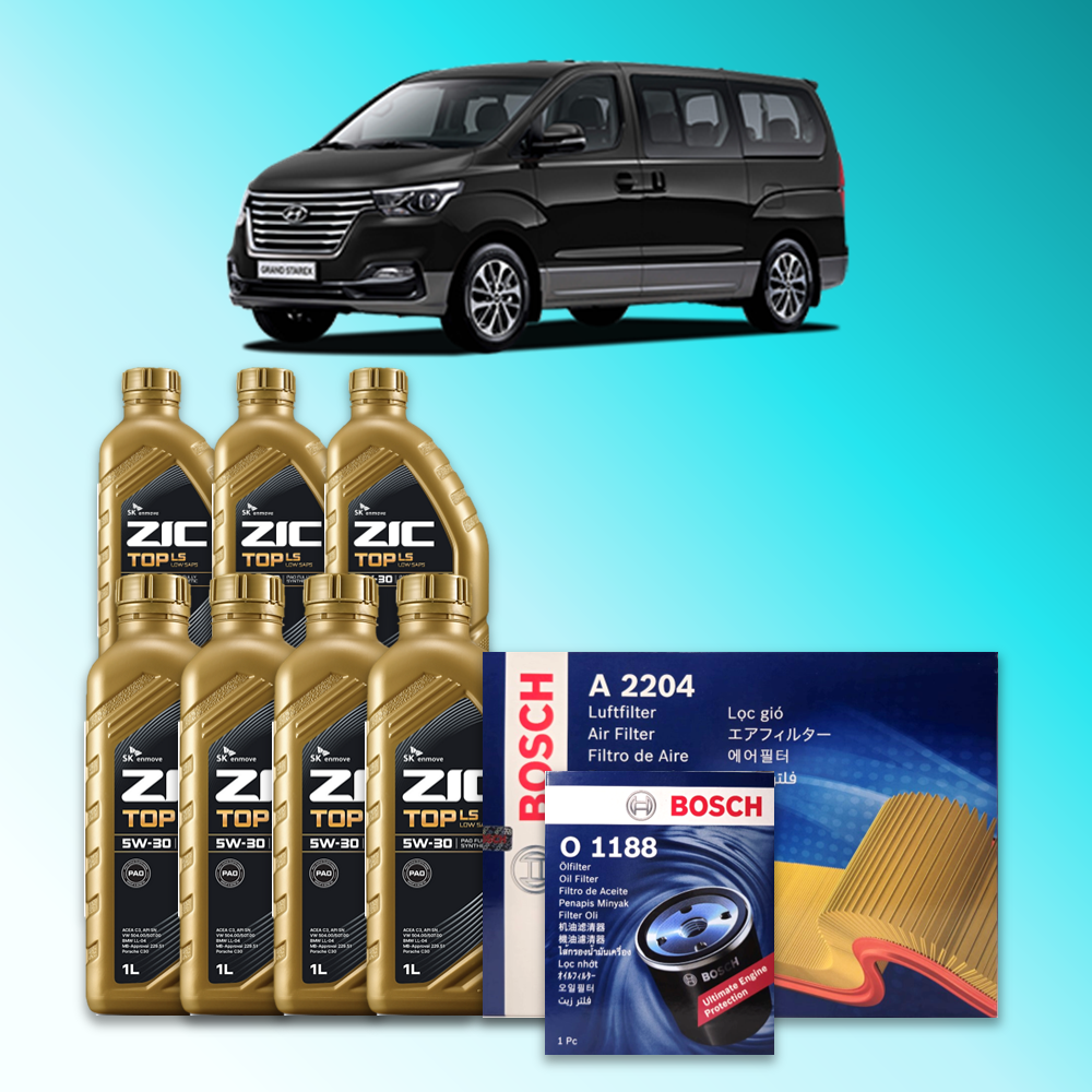 더 뉴 그랜드 스타렉스 (TQ) 2.5 디젤 엔진오일세트 SK 지크 탑 LS 5W30 (ZIC TOP LS) 104,000원